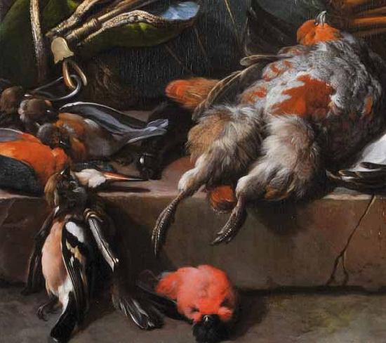 Melchior de Hondecoeter Still life with birds Germany oil painting art